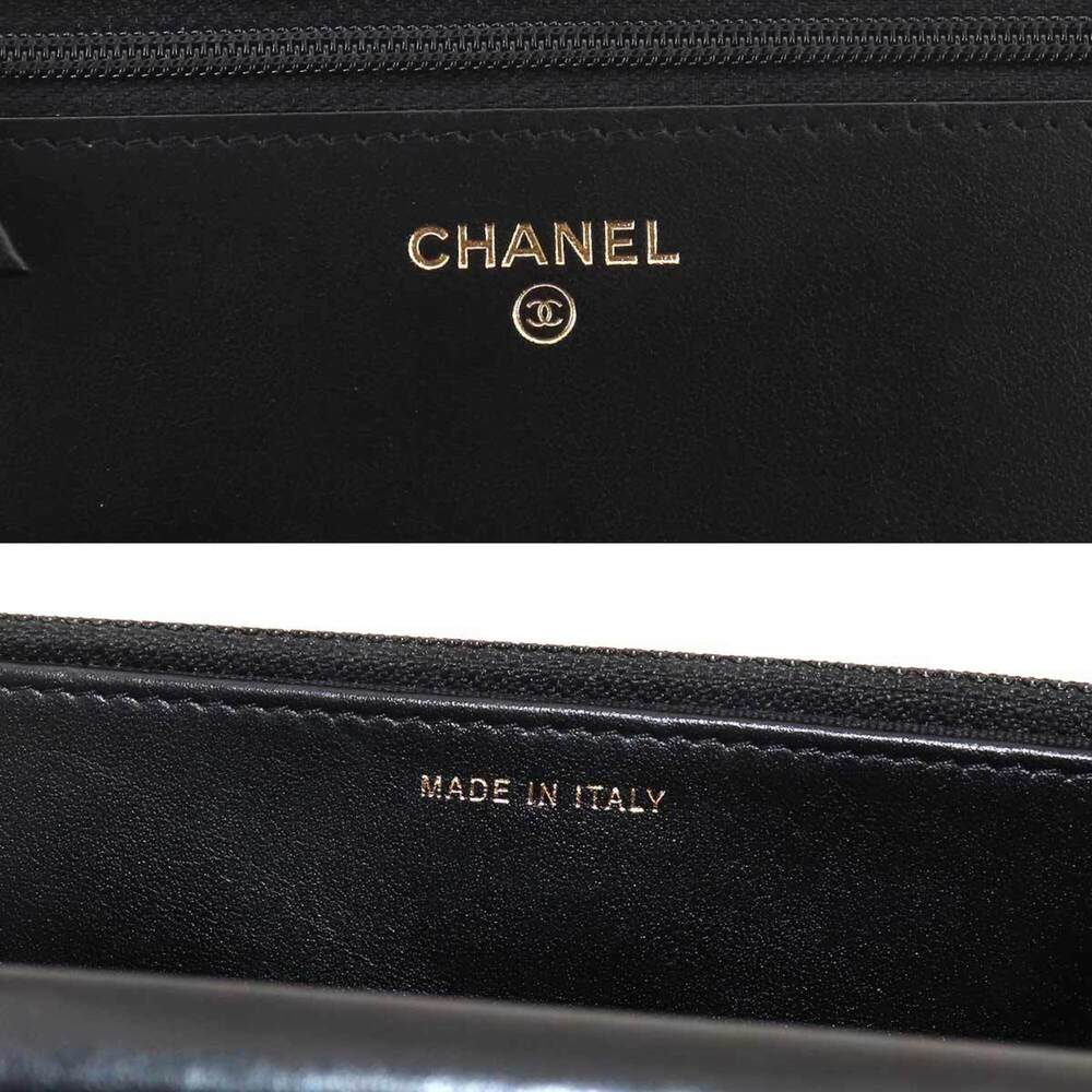 CHANEL Authentic Black Caviar Leather Wallet - Picture 8 of 10